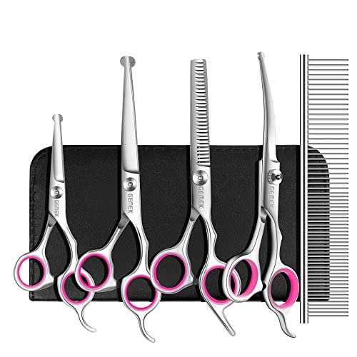 Dog Grooming Scissors Kit – complete set for at-home pet grooming
